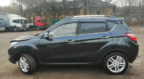 Дефлекторы окон (ветровики) Changan I CS35 2012 ХРОМ.МОЛДИНГ (Чанган ЦС35) Кобра Тюнинг