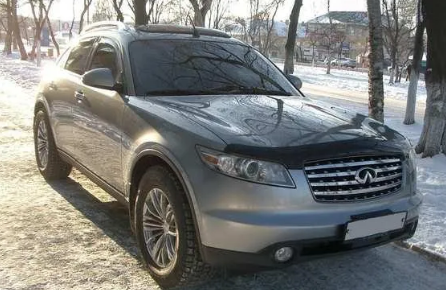 Дефлектор капота (мухобойка) Infiniti FX35 2003-2008 SIM